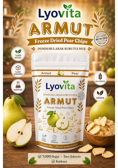 Armut Dondurularak Kurutulmuş Freeze Dried 20 G