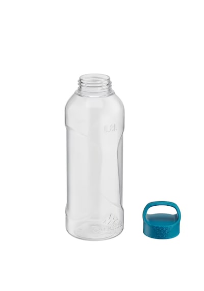 Quechua 0,8 L Şeffaf Outdoor Matara Ecozen Hafif Dayanıklı Kamp, Yürüyüş Ve Günlük Su Şişesi