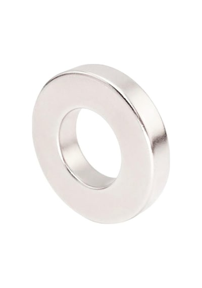 60x32x10 Mm Delikli Halka Neodyum Mıknatıs - N35 Kalite - Nikel Kaplama