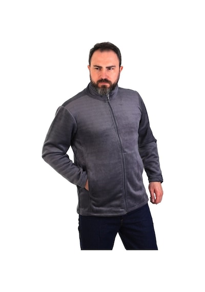 Eser - Fermuarlı Polar Mont - Koyu Gri