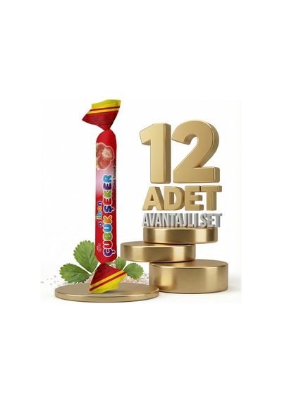 Afia Afibon Çilekli Çubuk Şeker 12x6,7 Gr