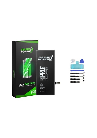Pars Power Apple Uyumlu iPhone 8 Plus 3400 mAh Yüksek Kapasite Batarya