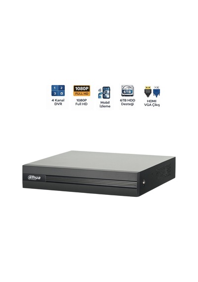 Xvr1b04 I T H265 Plus 4 Kanal Dvr Kamera Kayıt Sistemi