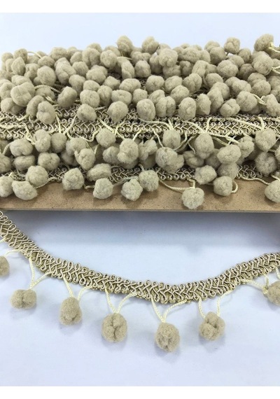 FdayAksesuar Vizon Ponponlu Saçak Şerit 1 Metre En 4 Cm FRDY15527