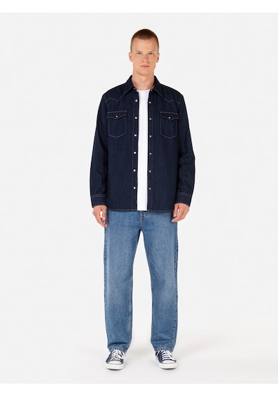 Colin's Colins Mavi Erkek Gömlek U.kol Denim Mavi