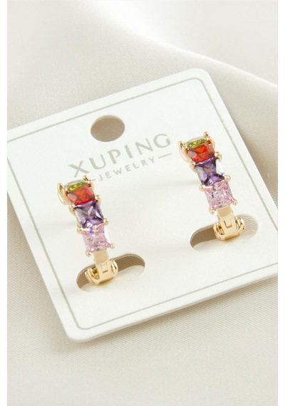 Xuping Zirkon Taşlı Lüks Çelik Küpe-sarı N701 çok renkli 27211493