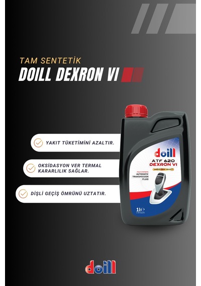 Doill ATF 620 DEXRON VI-6 Tam Sentetik Otomatik Şanzıman Yağı 1 L