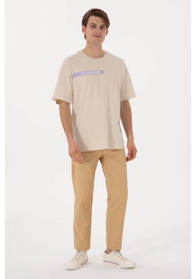 U.S. Polo Assn.  Erkek Comfort Fit Bisiklet Yaka Taş Tişört 50306904-VR049