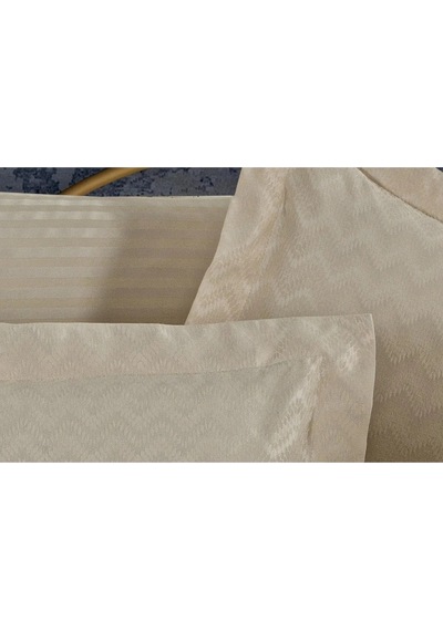 Odesa Bambu Jakar Kumaş Bej Ikili Oksford 60x80 Cm Yastık Kılıfı - 1328 Çok Renkli