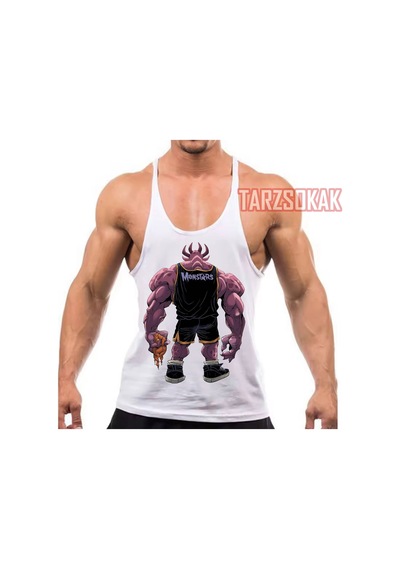 Tarzsokak Gym Tank Top Fitness Sporcu Atleti Gym119 Beyaz