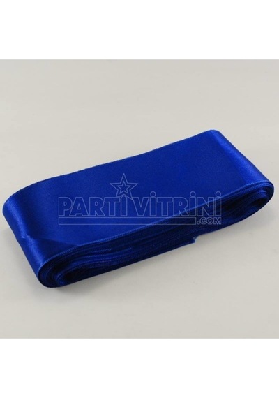 Lacivert Saten Kurdela 6 Cm. X 10 Metre