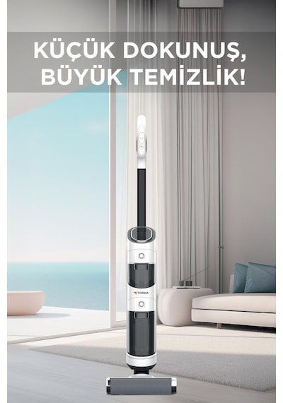 Torima FW-1000 Şarjlı Islak  ve Kuru Yüzey Temizleyici Dikey Süpürge