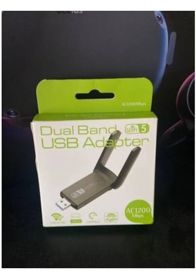 1200Mbps Dual Band Uzun Menzilli Kablosuz Wi-Fi Adaptörü USB Anten