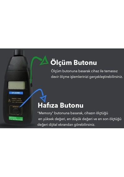Lyk 2234b Temassız Devir Ölçer Takometre