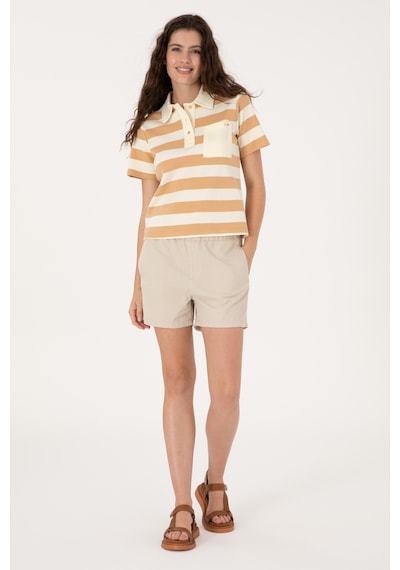 U.S. Polo Assn. Kadın Camel Cepli Polo Yaka Tişört 50306713-VR015