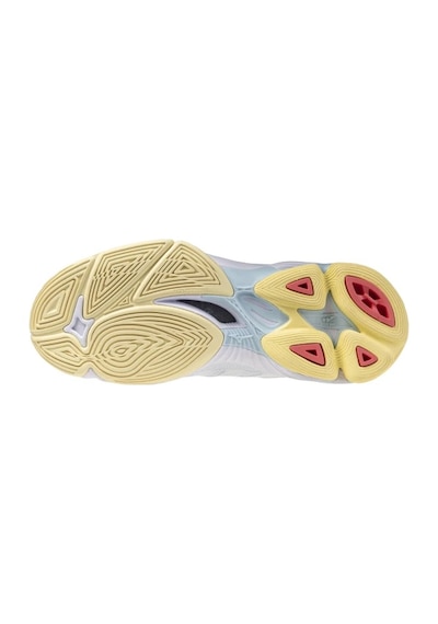 Mizuno Wave Voltage 2 Mıd Kadın Voleybol Ayakkabısı Beyaz Çok Renkli