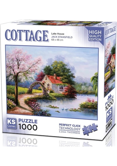 Ks Games 1000 Parça Göl Evi Puzzle - Jack Stansfield