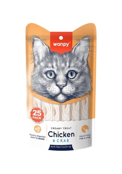 Krema Kedi Ödülü Tavuklu & Yengeçli 25x14 Gr