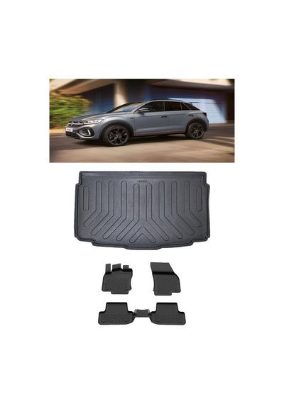 Sahler Volkswagen T-roc 2019 Ve Sonrası 4.5d Paspas 3d Rizline Alt Bagaj Havuzu