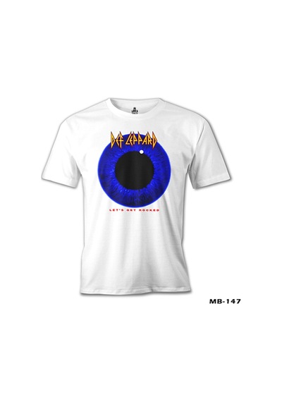 Def Leppard - Let'S Get Rocked Beyaz Erkek Tshirt