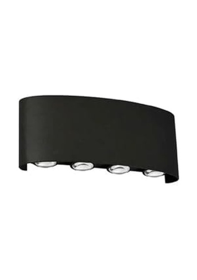Ayrex Led Duvar Aplik 15w 1500 Lümen 3200k Gün Işığı Ip44 Siyah Modern Tasarım Led Aplik Iç Ve Dış Mekan Duvar Genel