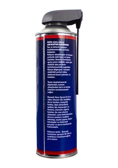 Tetikli Çubuklu Kapak Toz Alıcı Basınçlı Hava Spreyi Air Duster 500 ML