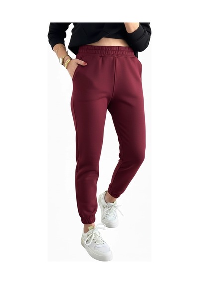 Yoncatoptan Jogger 3 İplik Şardonlu Cepli Tek Alt Yeşil