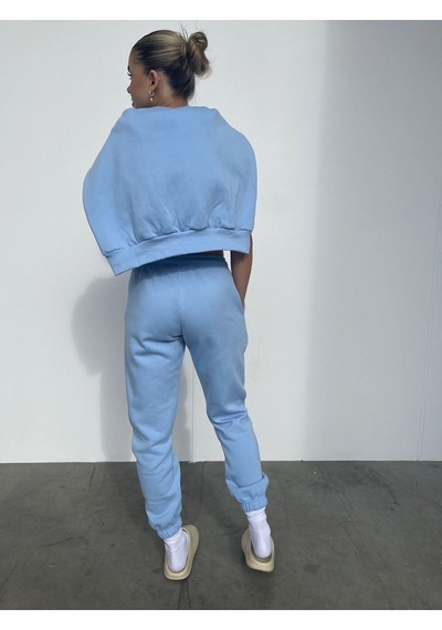 Ellore Australia Eşofman Takımı Sweatshirt Jogger - Bebe Mavisi Baskılı Oversize Şardonlu Kapüşonlu Bebe Mavisi Ellore Australia Eşofman Takımı Sweatshirt Jogger - Bebe Mavisi Baskılı Oversize Şardonlu Kapüşonlu Bebe Mavisi