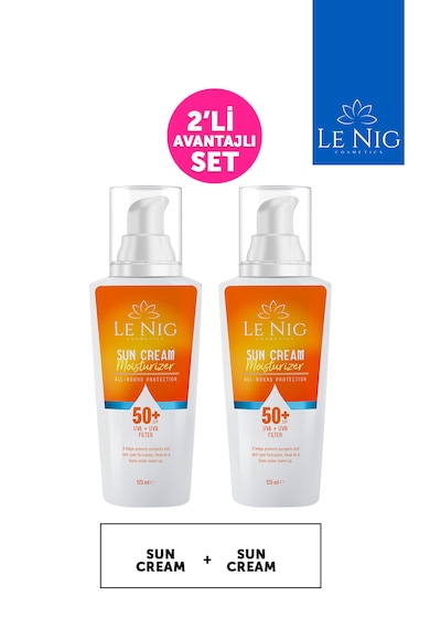 Le Nig Yüksek Koruyucu Nemlendiricili Güneş Kremi SPF50+ 2 x 150 ML