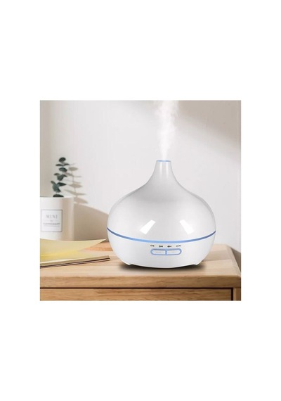 Aroma Difüzörü Buhar Ultrasonik 7 Renk Işıklı Aromatik Oda Kokusu Hava Nemlendirici Buhar Makinası Beyaz - 325670917