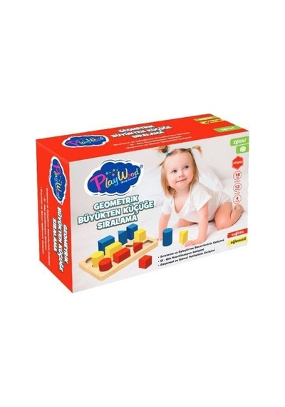 Play Wood Geometrik Büyükten Küçüğe Sıralama 314-9043622983598
