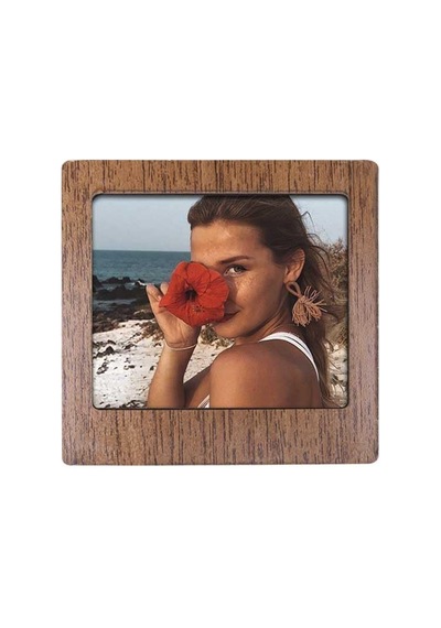 Miracix Ahşap Polaroid Mini Fotoğraf Çerçevesi, 9x9 Cm, 2 Adet, Çok Renkli, Masa Üstü Dekoratif Çerçeve Ahşap