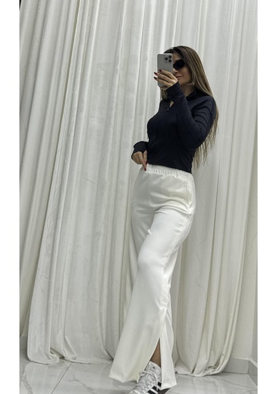 Daves Fermuarlı Slim Fit Parmak Detaylı -siyah Siyah