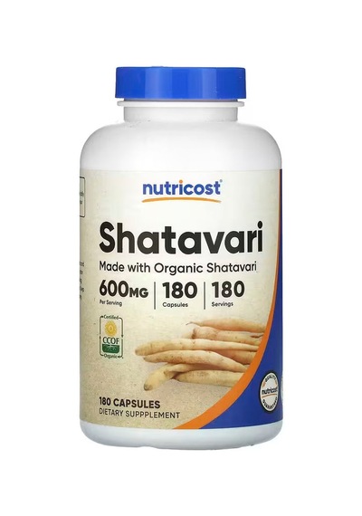 Nutricost Shatavari Asparagus Racemosus 600 Mg 180 Capsules