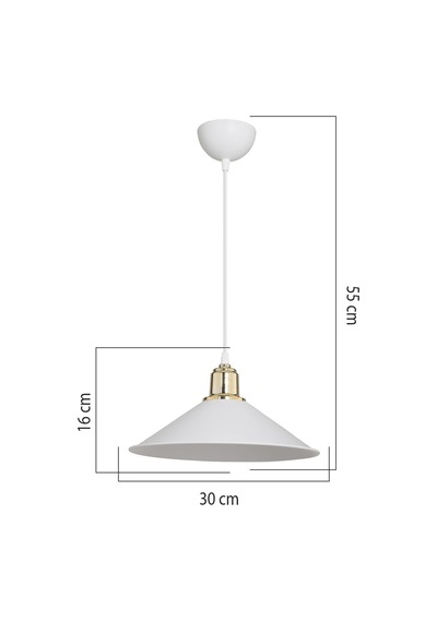 Ag Lightdesign Beyaz Sarkıt Avize Salon Mutfak Koridor Yatak Odası Lamba 25 Agnm74 Diğer