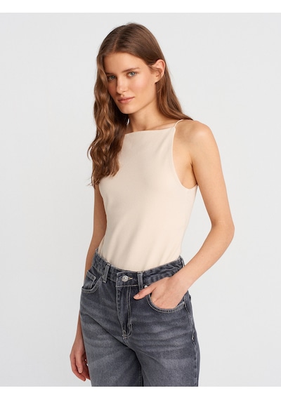 Dilvin 21020 Halter Yaka Top-taş Taş