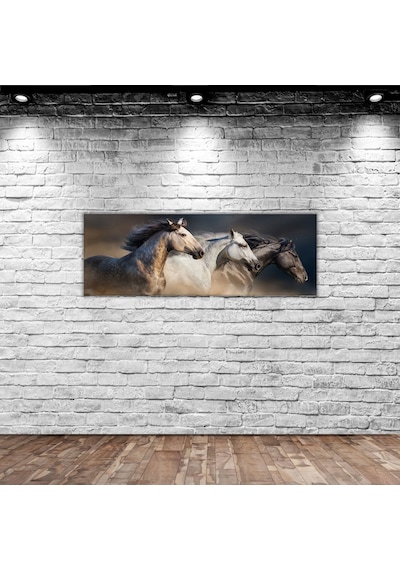 Bk Home At Manzaralı Panorama Kanvas Tablo 100x35cm-1 Bkbitmeyen78339 Bk