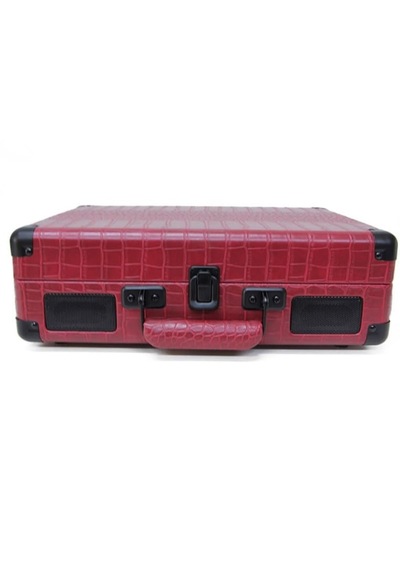 Newdaki Nostaljik Bordo Deri Kaplı Pikap Bluetooth Kulaklı Hoparlör 33-45-78 Lik Taş Ve Plastik Plak Çalar 1 Adet