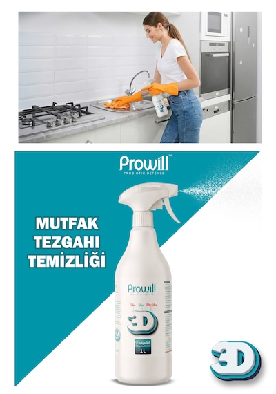 Probiyotikli 3 Boyutlu Çok Amaçlı Temizleyici Sprey 1 Lt. Hava,yüzey,mikro Yüzey Temizleyici Tekli