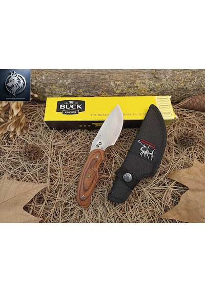 Buck Survival Kydex Kılıflı 20 CM Avcı Dağcı Paslanmaz Kamp Bıçağı