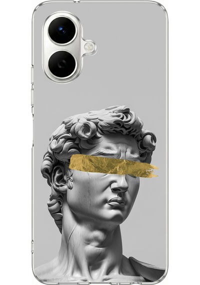Infinix Smart 10 Uyumlu Modern Hellenistik Davut Baskılı Silikon Kılıf Renkli