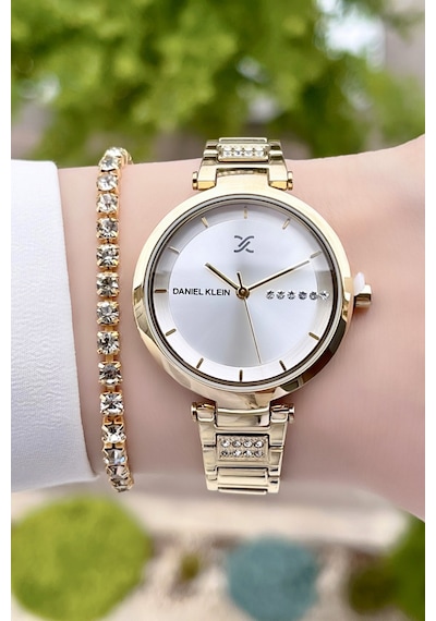 Daniel Klein DKISTE156 Premium Gold Kadın Kol Saati + Bileklik