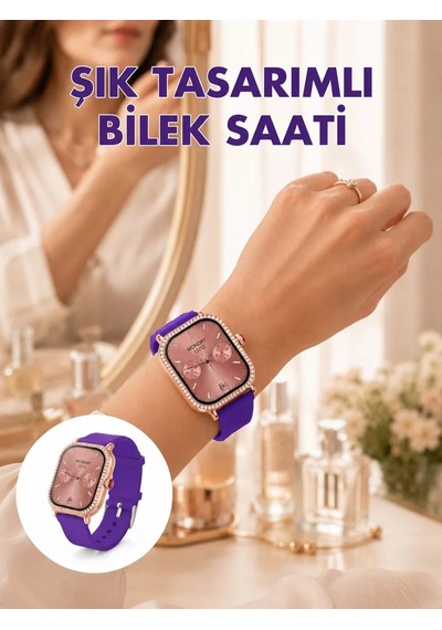 Uzaktan Kamera Kontrollü Kadın Akıllı Saat Seti