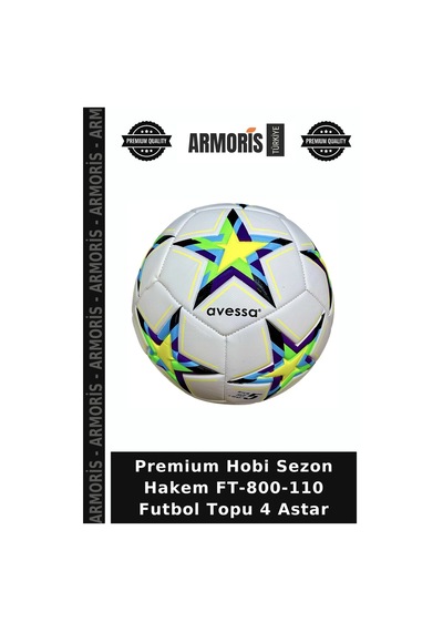 Premium Hobi Sezon Hakem Ft-800-110 Futbol Topu 4 Astar Çok Renkli