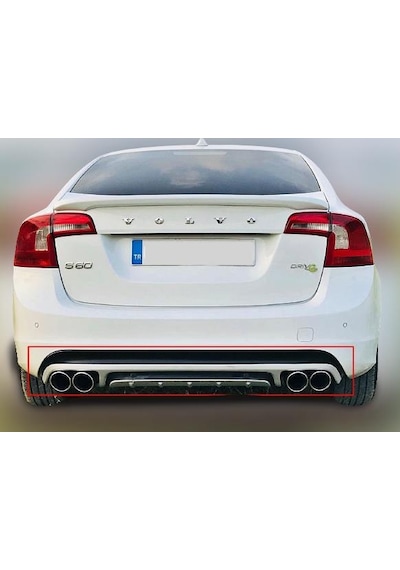 Volvo S60 2011- Düz Kasa X Arka Difüzör