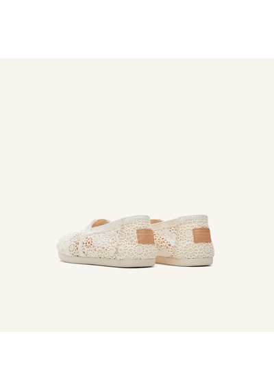 10016241 Natural Espadril Kadın 10016241 10016254 10021935 Toms Alpargata Classıc Moroccan Crochet Beyaz