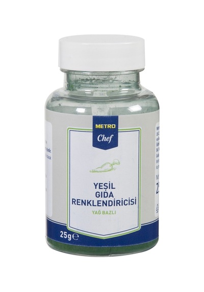Yağ Bazlı Gıda Boyası 25 G Yeşil Toz Pastacılık Ürünleri - 5 Adet Tarı