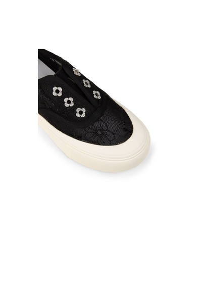 Deery Kadın Dantel Detaylı Siyah Sneaker Ayakkabı - K0523zsyhc01 Siyah