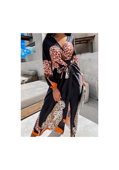 Wellway İthal Jessica Kumaş Elbise Kuşak Dahildir - Pembe-22245 Pembe