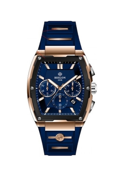Hislon Ms151t-11mr Fonksiyonlar Aktif Safir Çizilmez Cam Lacivert Erkek Kol Saati Rose Gold